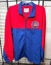 Chicago Cubs G-III Men's Large Full-Zip Track Jacket~ Blue/Red