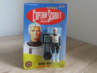 Captain Scarlet Colonel White 3.75'' Action Figure, 1993 Vivid Imaginations TV