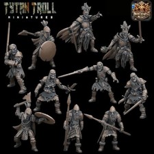 Tytantroll Miniatures - Undead Warriors Bundle 10 Minis - D D - Bases Included