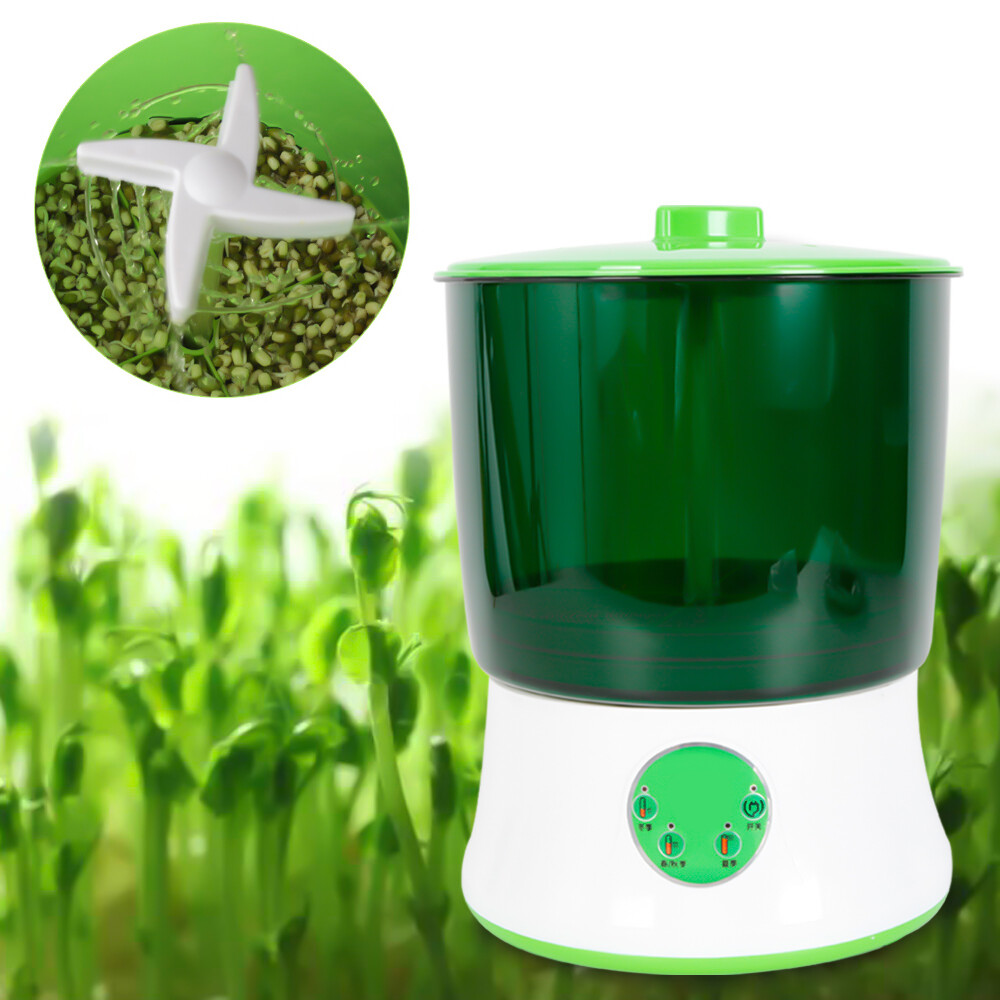 Seed Sprouter Machine Indoor Automatic Bean Sprout Maker Food Grade 110V Home