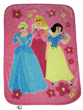 Disney Princess Plush Baby Toddler Throw Blanket Snow White Cinderella Aurora