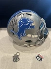 Calvin Johnson HOF 21 SIGNED Full Size Replica Helmet Detroit Lions Visor JSA
