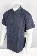 Billabong Men's All Day Jacquard Short Sleeve Button Shirt Midnight Blue