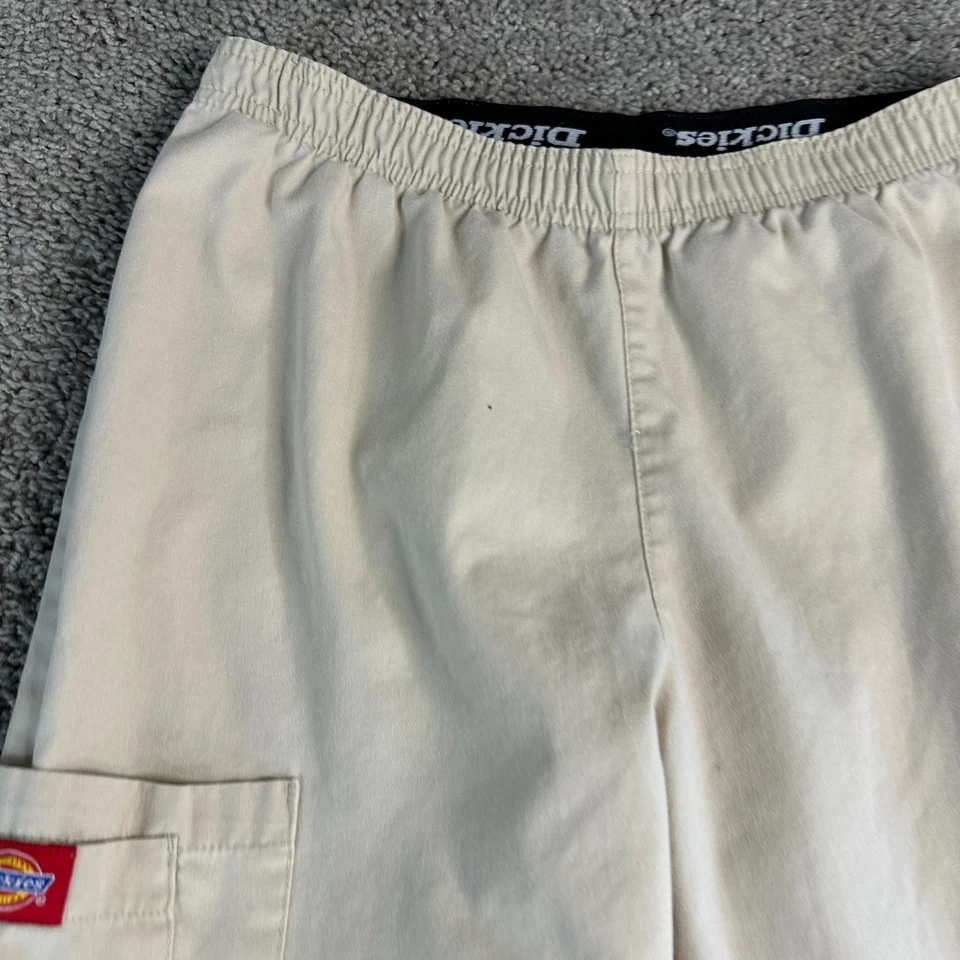 Женские штаны-скраб Dickies среднего бежевого цвета для кормления грудью без застежек 28x27 - Изображение 3 из 4