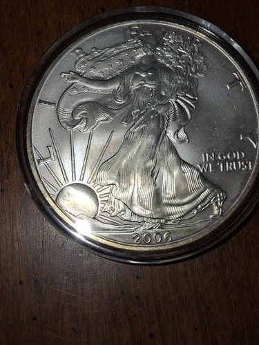 2006 American Silver Eagle, encapsulated BU (GV0029)