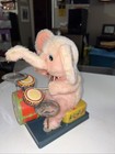 Vintage Son Ai Toys Drum Playing Pink Elephant For Parts — photo 2