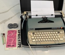 Smith-Corona Electra 120 Electric Typewriter w/ Case - Tested, Works As-Is thumbnail