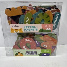Mideer Magnetic Numbers  Letters for Kids 3 Fruits  Veggies  Animals Theme