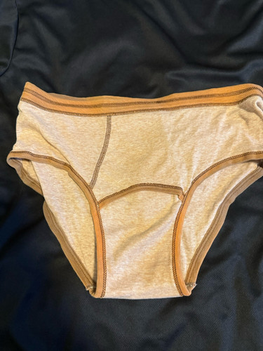 Vintage 1970s Hanes Men’s Ringer Briefs Rare Collector’s Piece Size 36 Tan - Picture 3 of 5