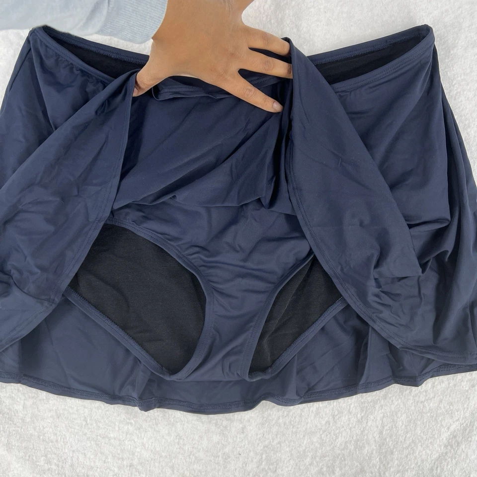 Michael Michael Kors Skirted Bikini Bottom Womens Size 22W Plus Navy Swim - Image 4 of 4