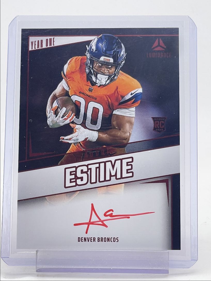 AUDRIC ESTIME 2024 LUMINANCE YEAR ONE ROOKIE RED INK RC AUTO Q5466