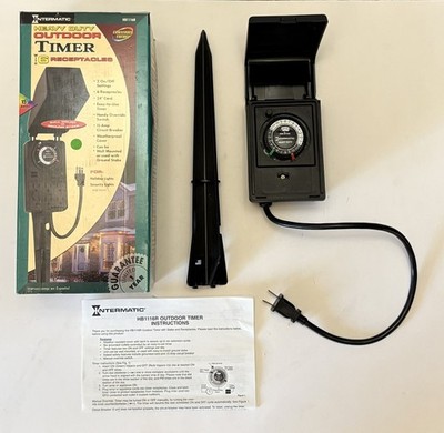 Intermatic Heavy Duty Outdoor Timer 6 Receptacles HB1116R - In Box