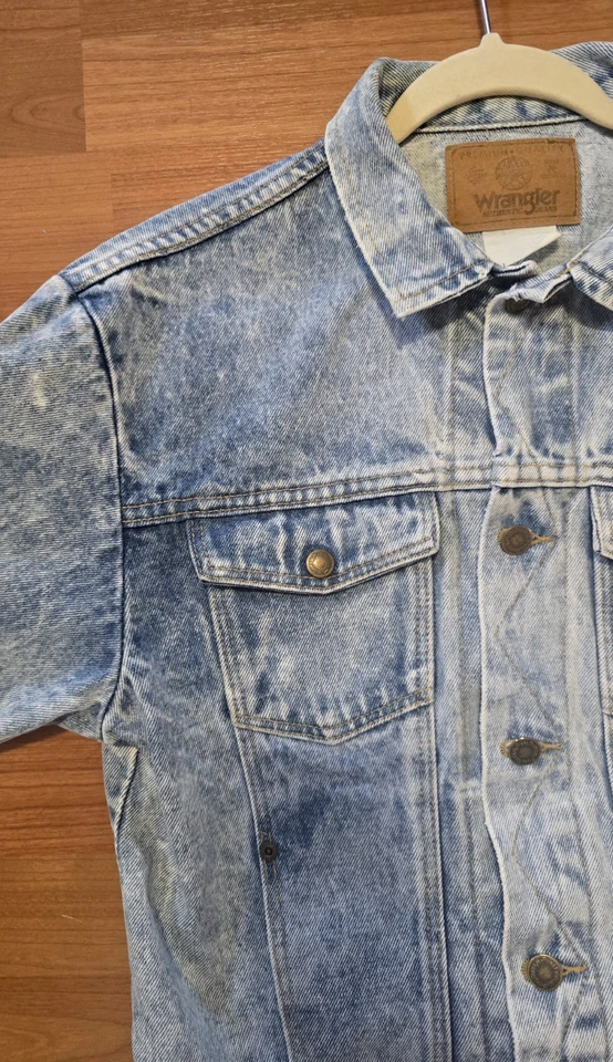 Chaqueta de mezclilla Wrangler G-Jean vintage de los 90 para hombre XL azul vaquero occidental camionero Foto 3 de 4