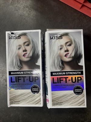 2X-KISS Lift Up Complete Hair Bleach Kit with Revitalizing Plex Serum 5 Piece