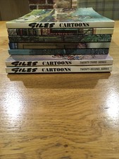Vintage Giles Annuals 7 Volumes 22nd 23rd and 25th-29th Series - G/VG Condition 