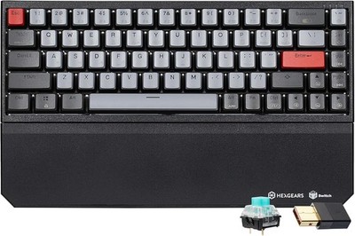 X1 Wireless Mechanica Keyboard, Hot-swappable Clicky Switch Gaming Keyboard B...