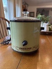 Vintage Rival Crock Pot Slow Cooker 3.5 qt Avocado Green Model 3100/2 Tested