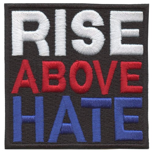 Rise Above Hate Patch Wrestling Fandom Script Embroidered Iron On - Picture 1 of 2