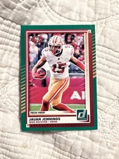 2025 Panini Donruss - Jauan Jennings #291 Press Proof Green