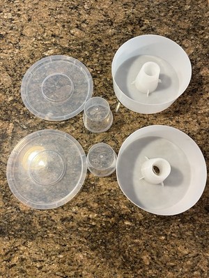 Rapid Bee Feeders for Outside Beekeepers Round Hive Top 2 Pack Langstroth