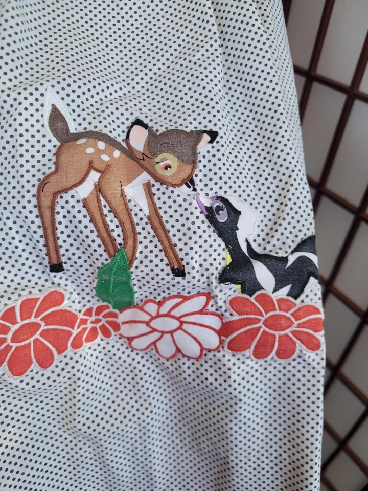 复古沃尔特迪斯尼人物小鹿斑比连衣裙 6 码 — 第 2/4 张图片