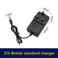 Universal Charger UK Plug 21V for Cordless Drill Lithium Battery Chainsaw 08043