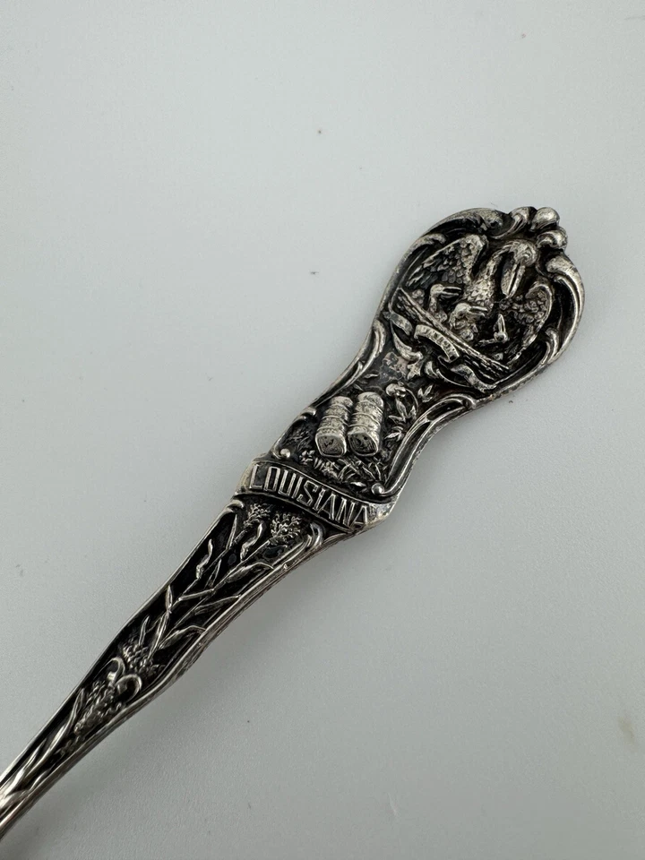 纯银复古收藏品勺子史里夫波特路易斯安那装饰设计 — 第 4/4 张图片