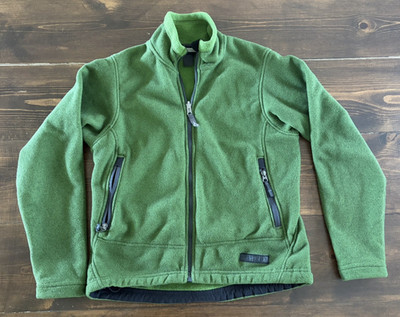 REI Jacket Women's Small Green Polartec Fleece Full Zip Outdoor Hiking Coat