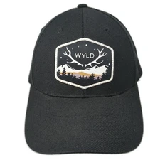 WYLD Patch Snapback Hat Black One Size Adjustable The Classics Yupoong