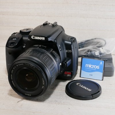 Canon EOS Digital Rebel XTi 10MP DSLR Camera W 18-55mm Lens *TESTED* W 4gb CF