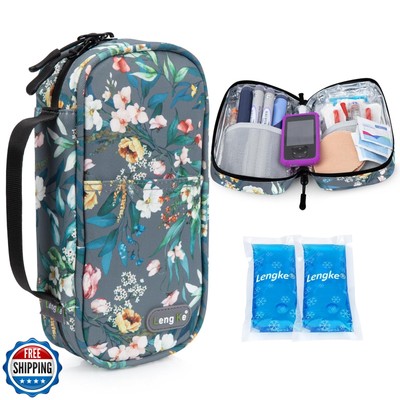 YOUSHARES Insulin Cooler Travel Case - Travel Medicine Cooler Bag for Insulin