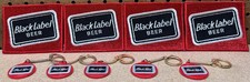 Black Label Beer Patch and Key Chain NOS 3 x ...