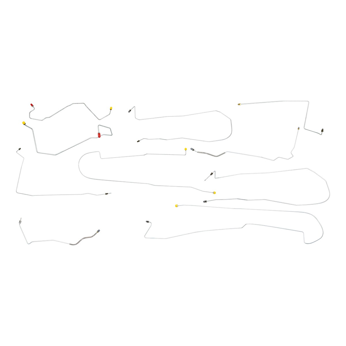 Brake Line Kit Complete Tubes 4 Wheel Disc ABS 2000-03 LeSabre OE Steel 10pc