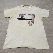 Vintage USS Snook SSN 592 Submarine T-shirt Decomm USN Navy Men's L Distressed