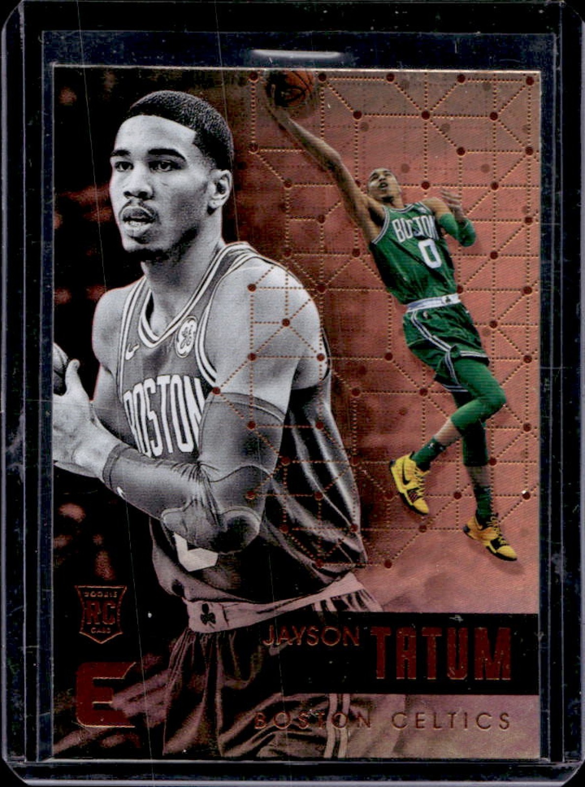 2017-18 Panini Essentials Jayson Tatum Orange Rookie RC #129 Celtics