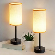 XPEHK Bedside Table Lamps for Bedroom,Small Cordless Table Lamp with LED,Mini...