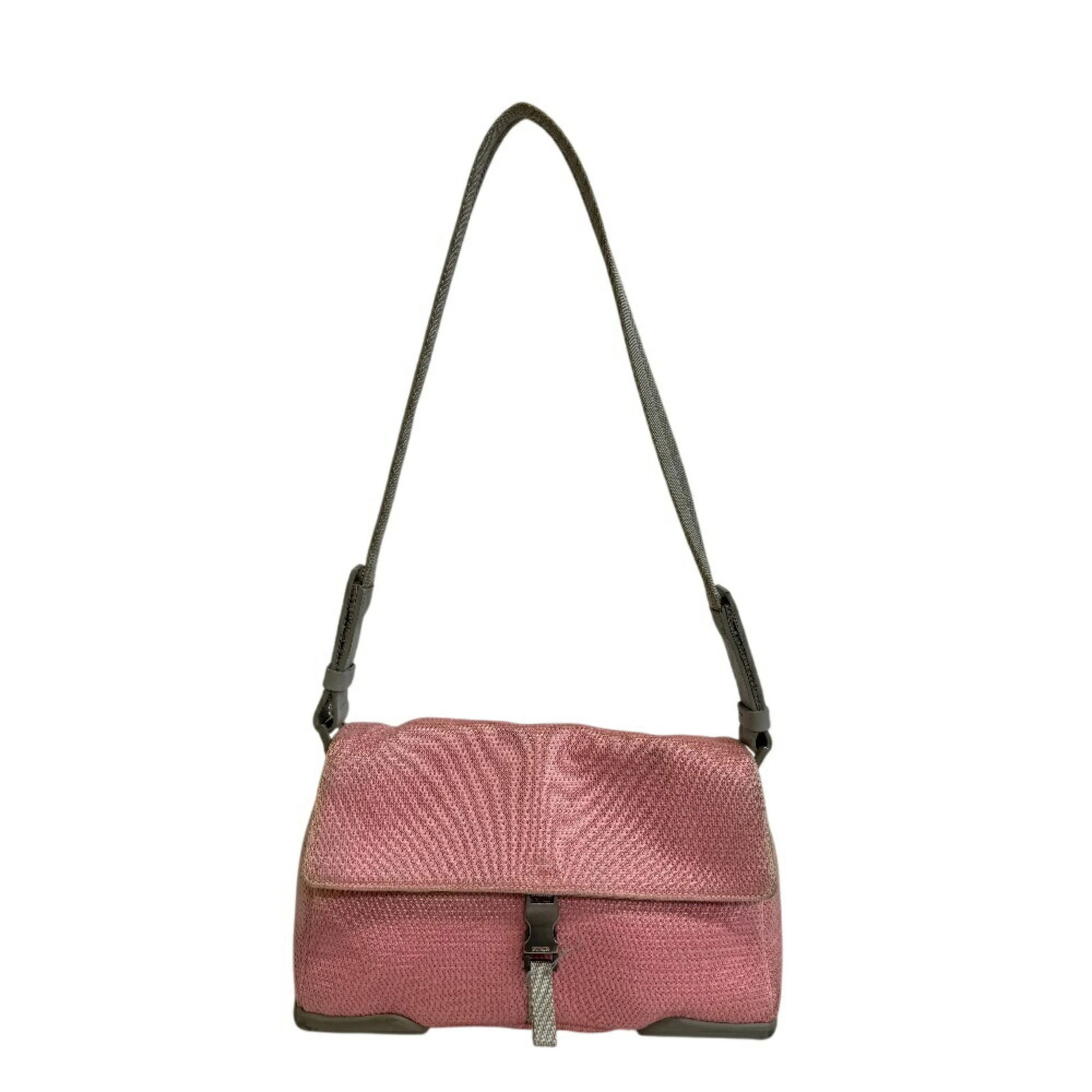 PRADA Prada Mesh Sport Shoulder Bag Pink Women's GZl1f7v1