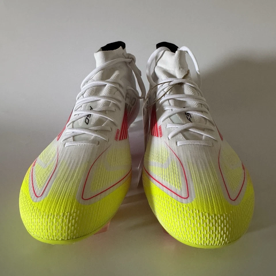 adidas Womens 10/ Mens 9 F50 Elite Mid FG Soccer Cleats White IE1457 NEW - Image 2 of 4