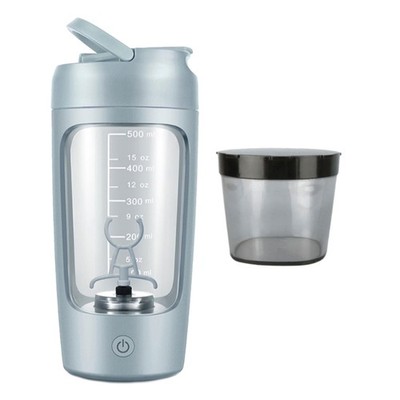 Electric Shaker with Powder Compartment 650ml Shaker Protein Shake Rechargeable