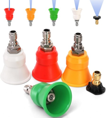 #ad #ad 5 Pcs Pressure Washer Nozzle Guards Power Red Green Orange White Black $21.82