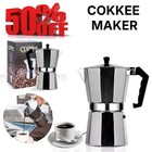 Italian Stovetop Espresso Coffee Maker Moka Pot Aluminum Percolator Rich Brew UK