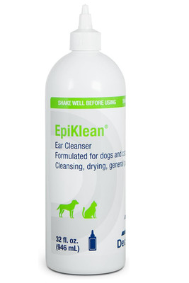EpiKlean Ear Cleanser for Dogs & Cats - 32 oz Bottle Removal of Ear Debris Dry