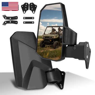 Shejisi Defender Side Mirrorsthe Spring Back Feature Allows Easy Reset After