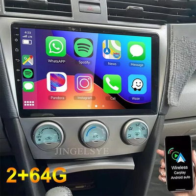 #ad #ad 9in For 2007 2011 Toyota Camry Carplay Android 13 Radio GPS wifi BT w Cam 464G $139.57