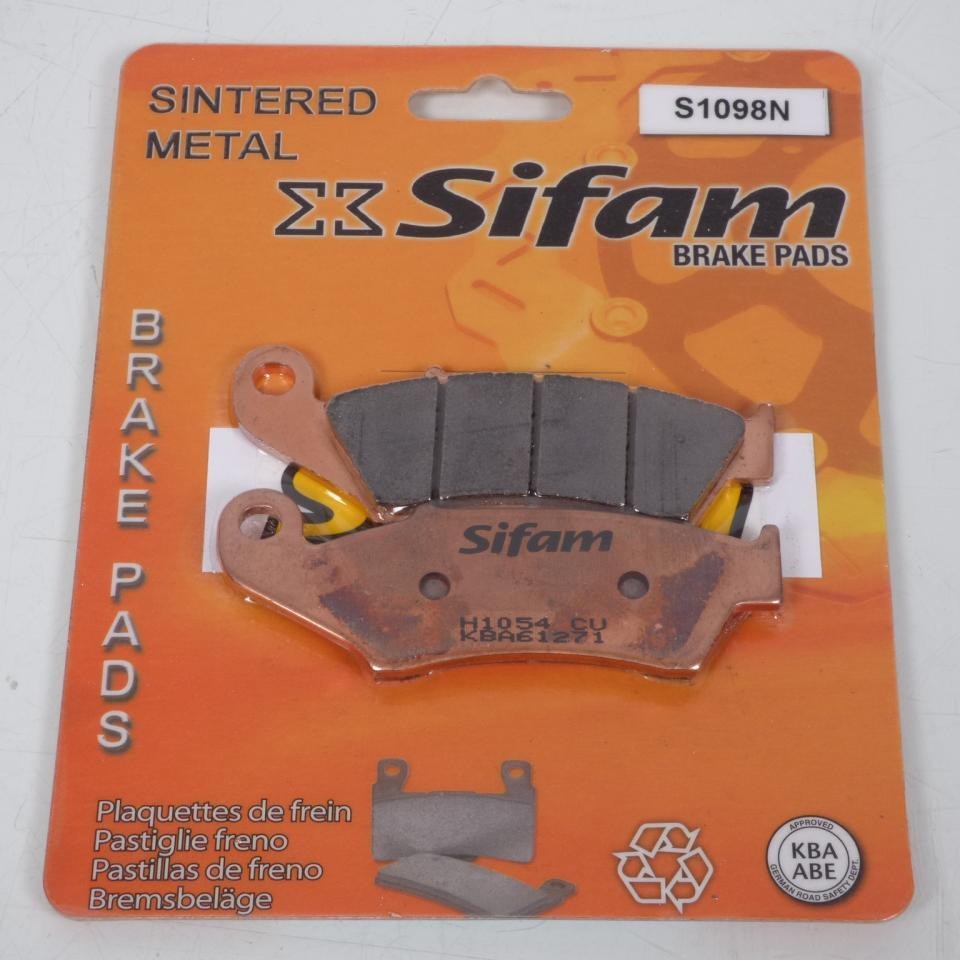 Plaquette de frein Sifam avant anti-fading pour Honda CR 500 R 1995-2001
