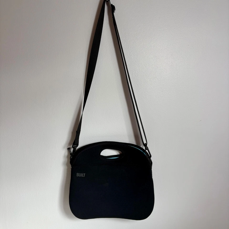 CONSTRUIDO Negro Neopreno Cremallera Funda Portafolio Portátil 7"-10" Correa iPad Foto 4 de 4