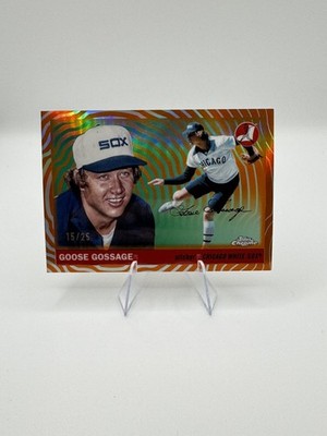 2025 Topps Chrome Platinum Goose Gossage Orange Vibrations 15 /25 