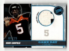 2010 Press Pass Pe Sean Canfield Game Day Gear Jerseys Premium 25 Gdg-sc