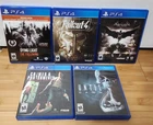 Lot Of 5 PlayStation PS4 Video Games- Until Dawn, Fallout 4 Etc