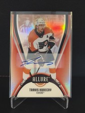2025-26 Upper Deck Allure rookie Travis Konecny -  Red rainbow auto #47 Flyers